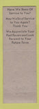 Matchbook Cover - Rodman Cabins Madison WI WEAR