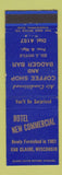 Matchbook Cover - Hotel New Commercial Eau Claire WI