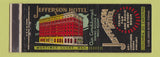 Matchbook Cover - Jefferson Hotel Columbia SC