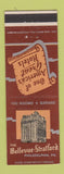 Matchbook Cover - Bellevue Stratford Hotel Philadelphia PA