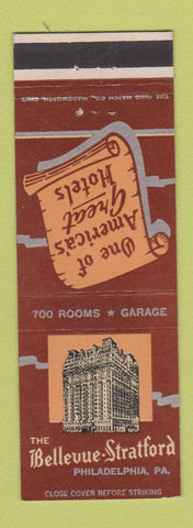 Matchbook Cover - Bellevue Stratford Hotel Philadelphia PA
