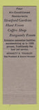 Matchbook Cover - Bellevue Stratford Hotel Philadelphia PA