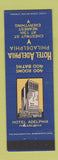Matchbook Cover - Hotel Adelphia Philadelphia PA
