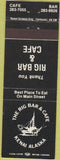 Matchbook Cover - Rig Bar Cafe Kenai AK