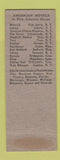 Matchbook Cover - Shenandoah Hotel Martinsburg WV