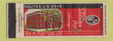 Matchbook Cover - Lord Culpeper Hotel Culpeper VA
