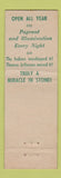 Matchbook Cover - Natural Bridge VA