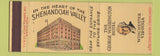 Matchbook Cover - George Washington Hotel Winchester VA