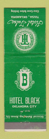 Matchbook Cover - Hotel Black Okalahoma City OK Tulsa WEAR
