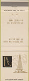 Matchbook Cover - Sabine Supply Co Orange TX Eola LA WEAR oil field