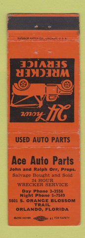 Matchbook Cover - Ace Auto Repair Orlando FL