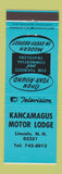 Matchbook Cover - Kancamagus Motor Lodge Lincoln NH BLUE