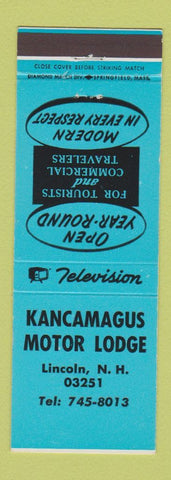 Matchbook Cover - Kancamagus Motor Lodge Lincoln NH BLUE