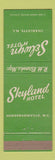 Matchbook Cover - Selwyn Hotel Charlotte NC Skyland Hendersonville