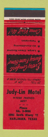 Matchbook Cover - Judy Lin Motel Harlingen TX