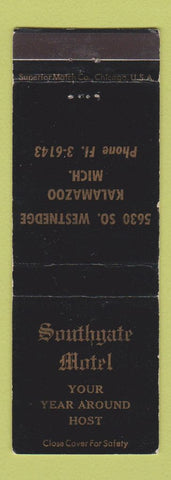 Matchbook Cover - Southgate Motel Kalamazoo MI WEAR
