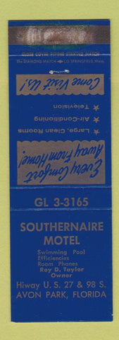 Matchbook Cover - Southernaire Motel Avon Park FL WEAR