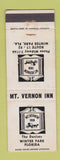Matchbook Cover - Mount Vernon Inn Winter Park FL