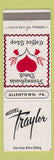 Matchbook Cover - Hotel Traylor Allentown PA Dutch Coffee Shop