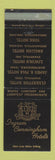 Matchbook Cover - Ingram Cunningham Hotels Indianapolis IN Nashville TN