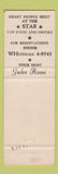 Matchbook Cover - North Star Inn Chicago IL