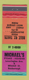 Matchbook Cover - Michael's Steaks Hoagies Roxborough Philadelphia PA