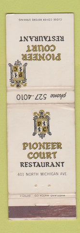Matchbook Cover - Pioneer Court Restaurant Detroit? MI WEAR