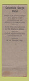 Matchbook Cover - Columbia Gorge Hotel Hood River OR