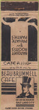 Matchbook Cover - Beau Brummell Salt Lake City UT WORN