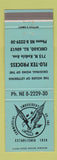 Matchbook Cover - Commercial Embroidery Company Chicago IL Flo Tex