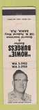 Matchbook Cover - Howie Burgess Real Estate Dania FL WEAR
