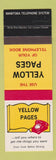 Matchbook Cover - Yellow Pages Phone Book MB Manitoba Telephone SAMPLE