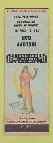 Matchbook Cover - Nicloff Bar pinup
