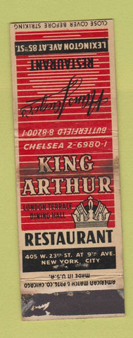Matchbook Cover - Hans Jaeger's Restaurant King Arthur New York City WORN