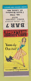Matchbook Cover - Bar 7 St Louis MO pinup WEAR