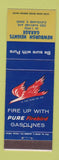 Matchbook Cover - Newburgh Heights Garage Cleveland OH Pure oil gas