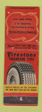 Matchbook Cover - Firestone Tires Callaway Raleigh NC WEAR