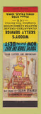 Matchbook Cover - Woody's Skelly oil gas Iowa Falls IA hillbilly