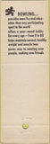 Matchbook Cover - Cancho Recreation Salt Lake City UT bowling