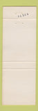 Matchbook Cover - Turf Bar Milford IN