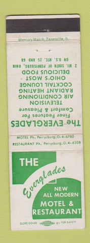 Matchbook Cover - Everglades Motel Restaurant Perrysburg OH WEAR