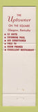 Matchbook Cover - Uptowner Motel on the Square Glasgow KY