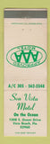 Matchbook Cover - Sea Vista Motel Vero Beach FL