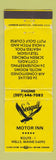 Matchbook Cover - Seagull Motor Inn Wells ME WORN