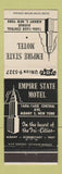 Matchbook Cover - Empire State Motel Albany NY