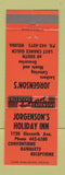 Matchbook Cover - Jorgenson's Holiday Inn Restaurant Helena MT