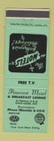 Matchbook Cover - Pinecrest Motel Owen Sound ON