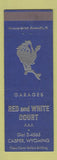 Matchbook Cover - Red and White Court Motel Casper WY