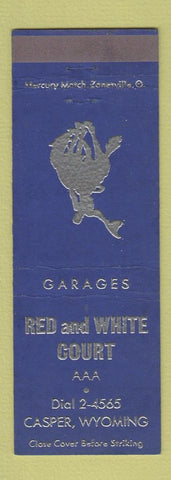 Matchbook Cover - Red and White Court Motel Casper WY