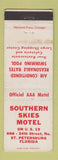 Matchbook Cover - Southern Skies Motel St Petersburg FL WEAR